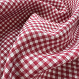 Winston Check Red White Polyester Viscose Shirting Fabric Cu F2264D18 2C6B 4A8B 9110 296E292Fb936