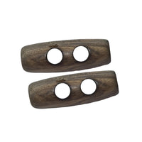 Pack of 2 Wooden 2-Hole Toggles (25mm)