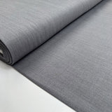 Wool Twill Grey Polyester Viscose Elastane Plain Stretch Suiting Fabric Bolt