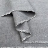 Wool Twill Grey Polyester Viscose Elastane Plain Stretch Suiting Fabric Fold