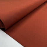 Wool Twill Rust Polyester Viscose Elastane Orange Plain Stretch Suiting Fabric Bolt