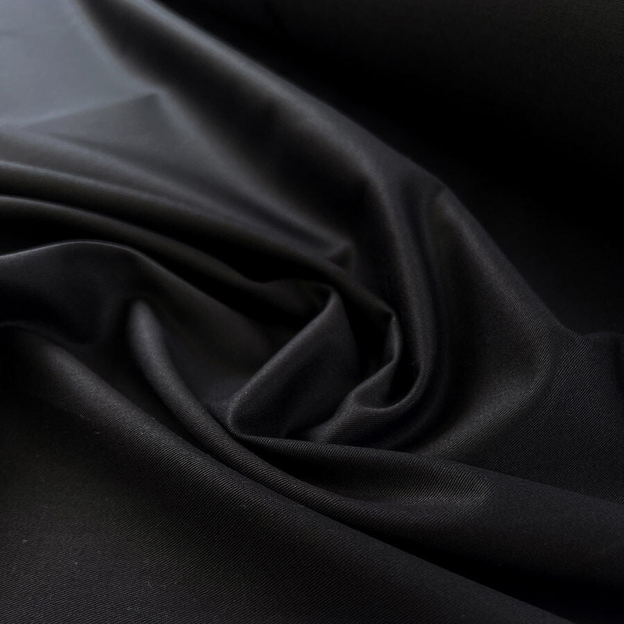 Workwear Merlin Black Cotton Twill Trousering Fabric