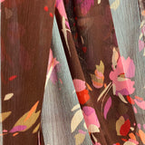 Yoryu Chiffon Brown Polyester Fabric Drape
