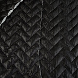 Zig Zag Quilting Black Polyamide Wadded Coating Fabric Cu 51Eb2A90 A9Be 41C4 9E93 428B116E5Bb4