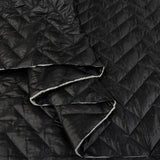 Zig Zag Quilting Black Polyamide Wadded Coating Fabric Fold Aa63E877 8521 4Dab B27E 5F26F8575F3B