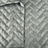 Zig Zag Quilting Mint Polyamide Wadded Coating Fabric