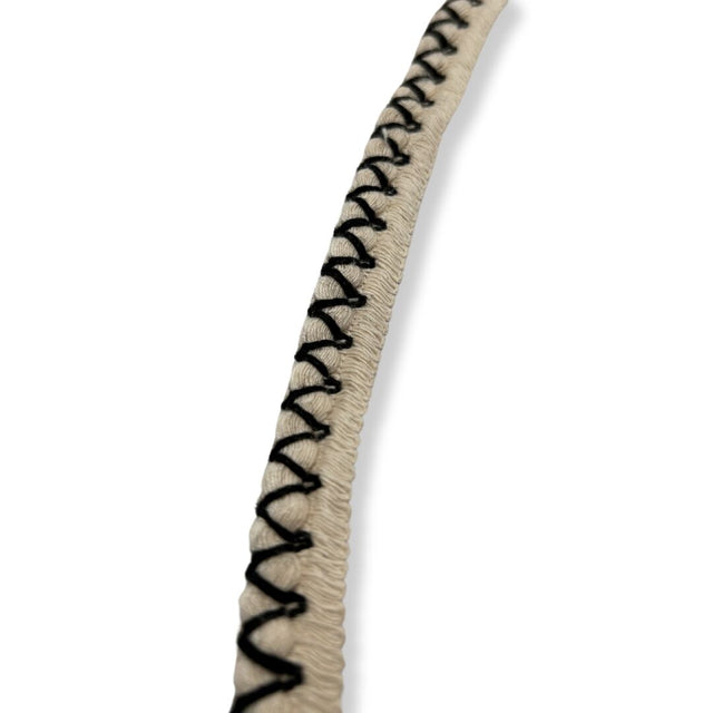 Zig Zag Stitch Rope Cotton Braid Style Cord Trim 15mm Wide