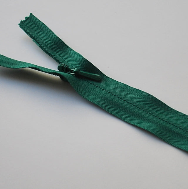 Jade green zipper