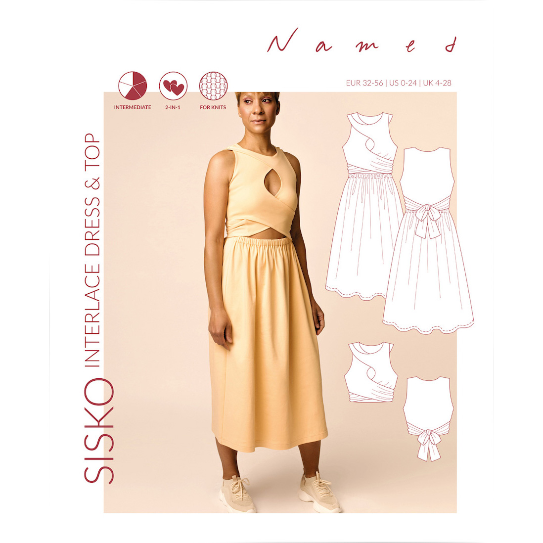 Sisko Interlace Dress & Top - Named Clothing - Sewing Pattern