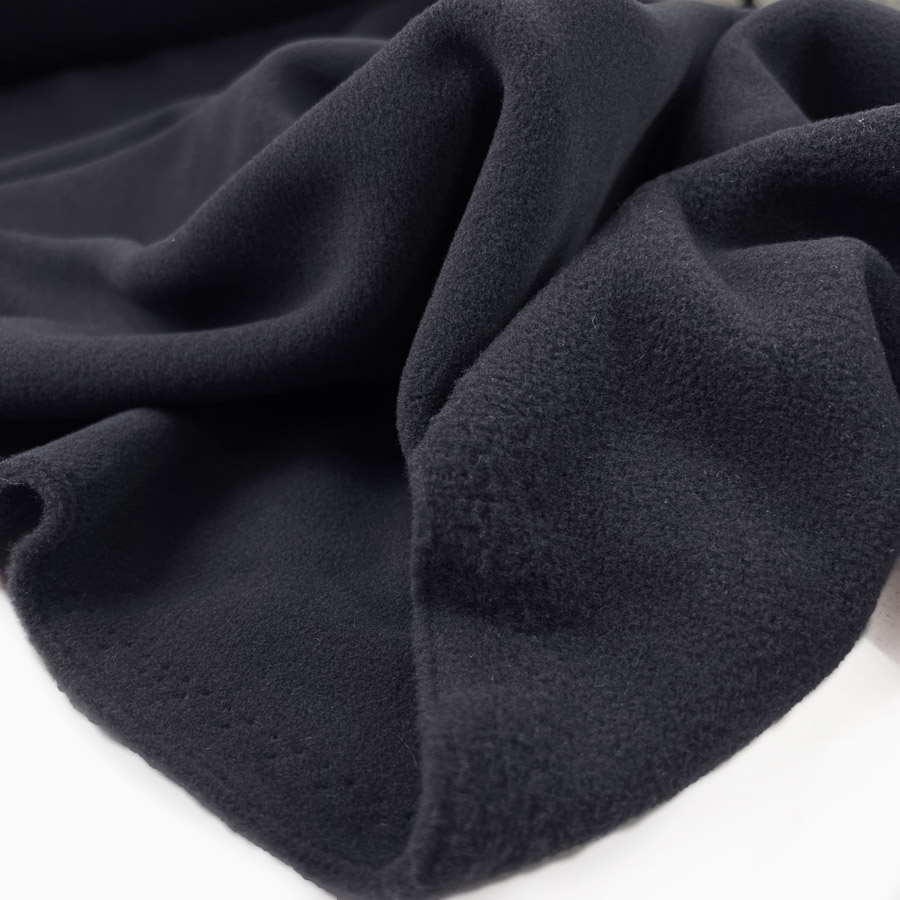Black 100 Wt. Micro Fleece Fabric