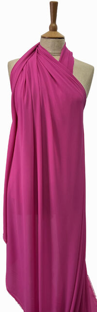 Georgette Dress Fabric - Bubble Gum