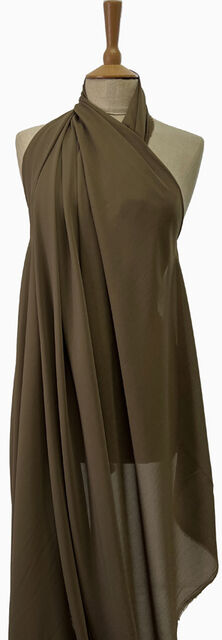 Georgette Dress Fabric - Khaki