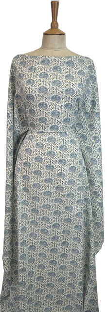 Pima Cotton Lawn - Mulberry Tree - Blue