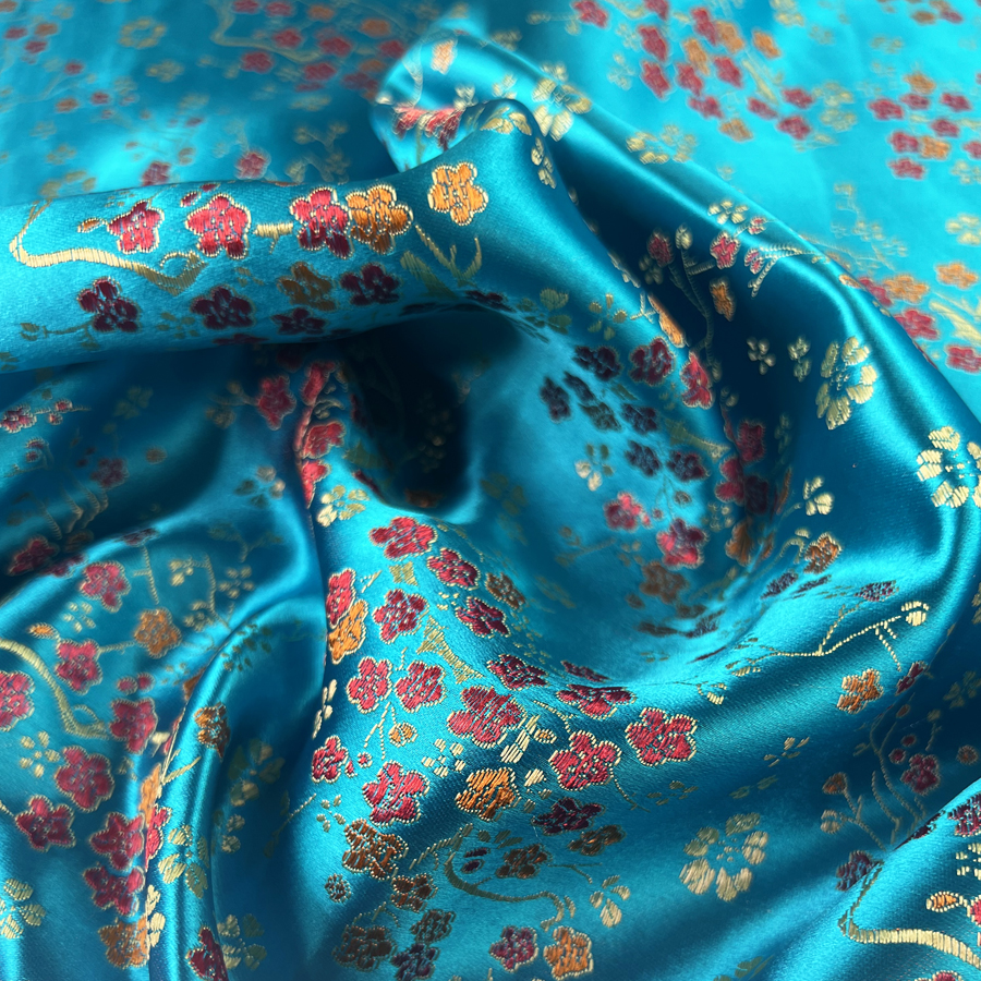 Oriental jacquard top dress