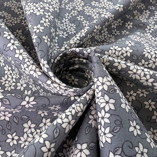 Poplin Print - Jaslynn - Grey
