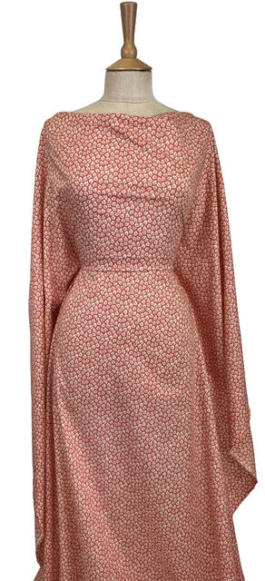 Pima Cotton Lawn - Red Leaf