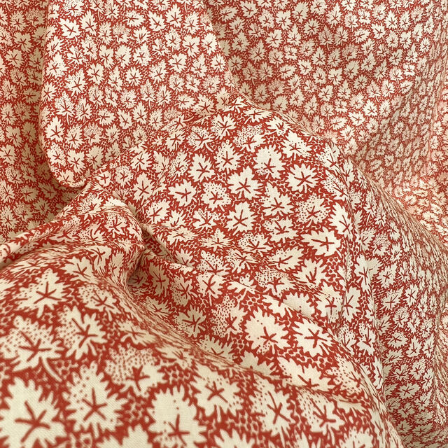 Pima Cotton Lawn - Red Leaf