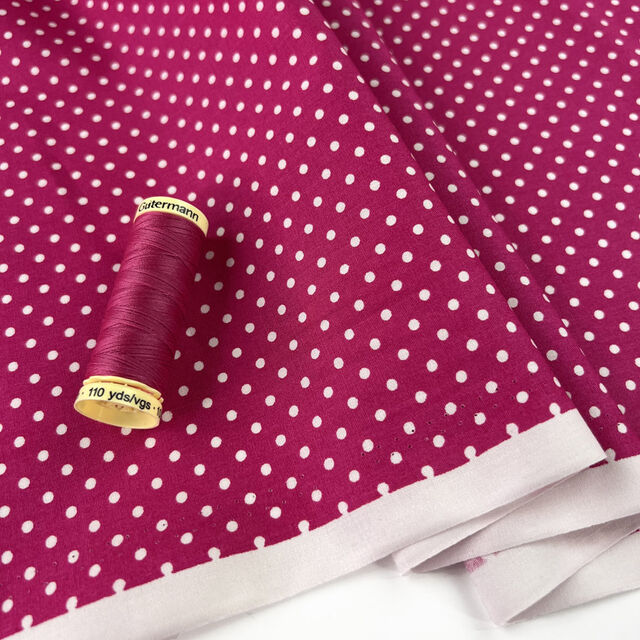 Poplin Print - The Crafty Spot - Cerise
