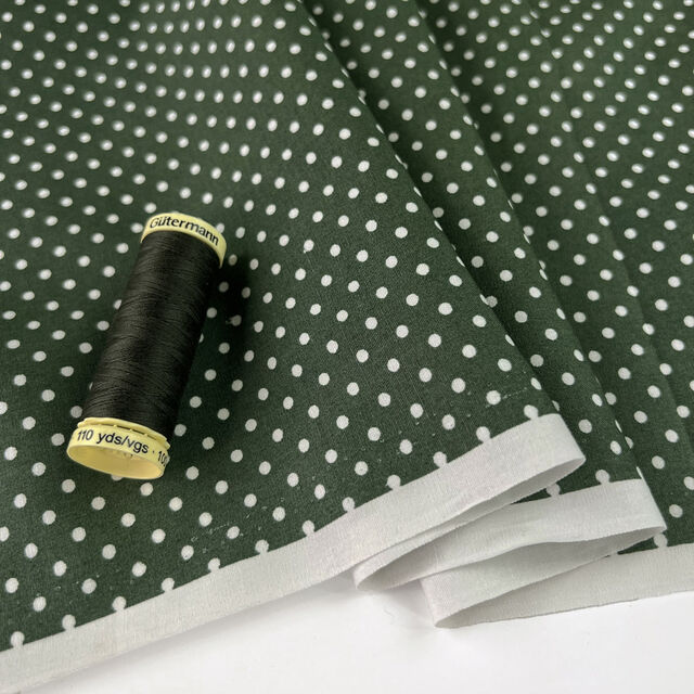 Poplin Print - The Crafty Spot - Old Green
