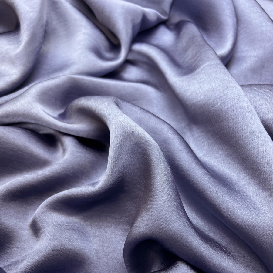 Polyester Satin Stretch - Bella - Denim