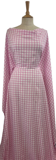 Gingham Viscose Blush
