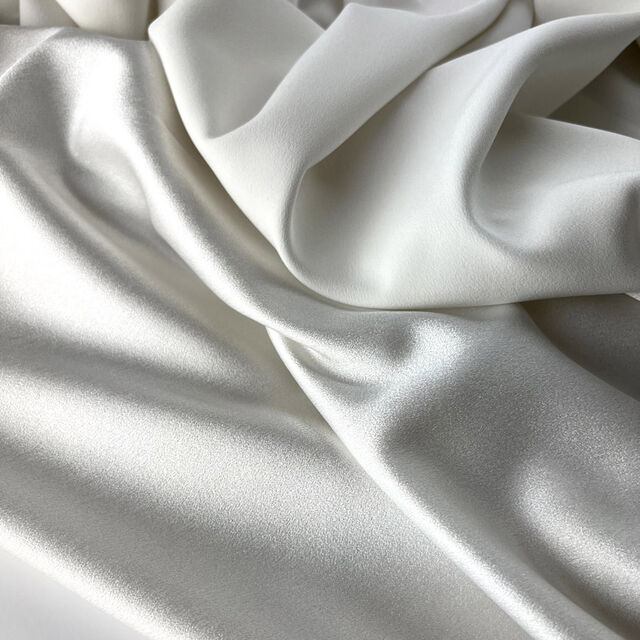 Luxury Satin Backed Crepe - Ivory