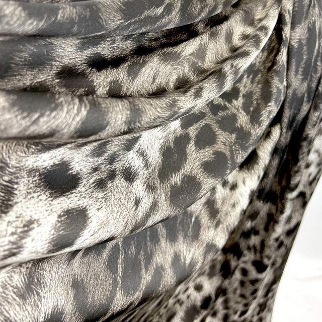 Silky Satin - Sepia Leopard