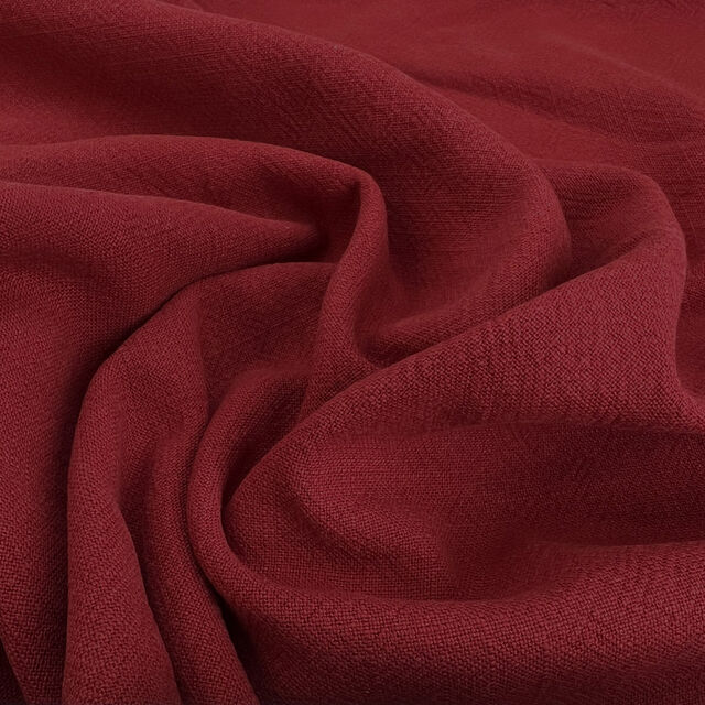 Stone Washed Linen - Scarlet