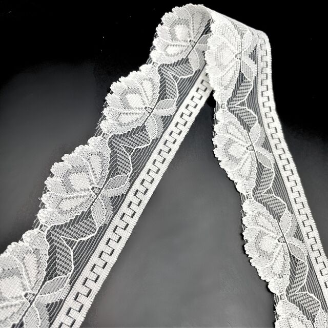 Polyester Flat Lace Trim - Annie - Ivory