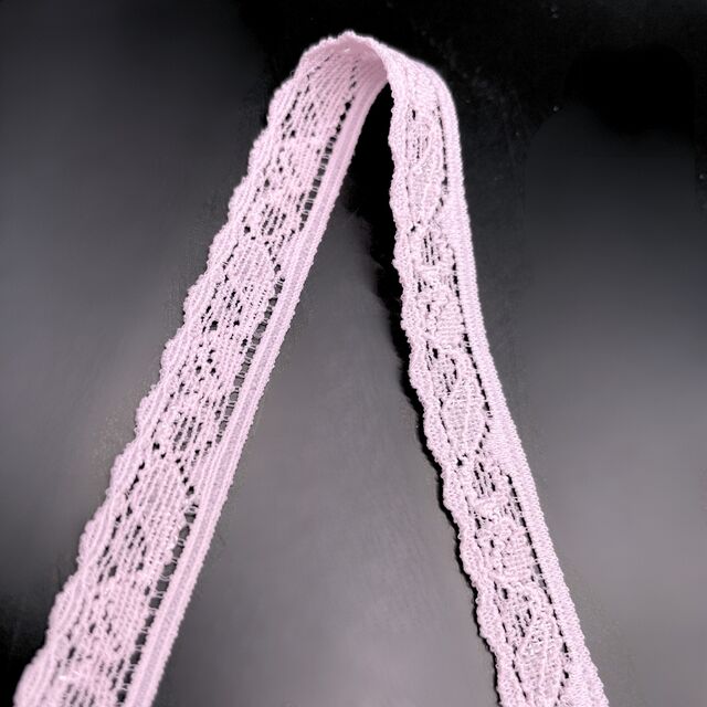 Stretch Lace Trim - Pink