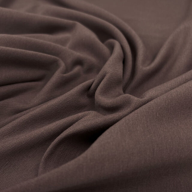 Cotton Elastane Knit Fabric  GOTS Organic French Terry - Grey