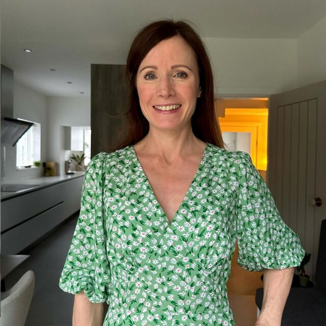 Customer Make by Angela - Billie - Green Fabric - Sew Love Patterns Springe Dress - March 2023