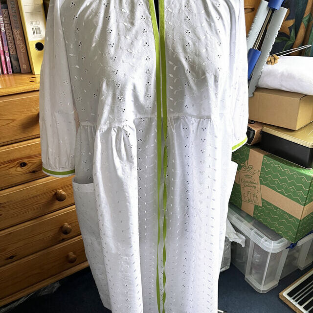 Customer Make by Ann - 3 Hole - Broderie Anglaise - White Dress - May 2023