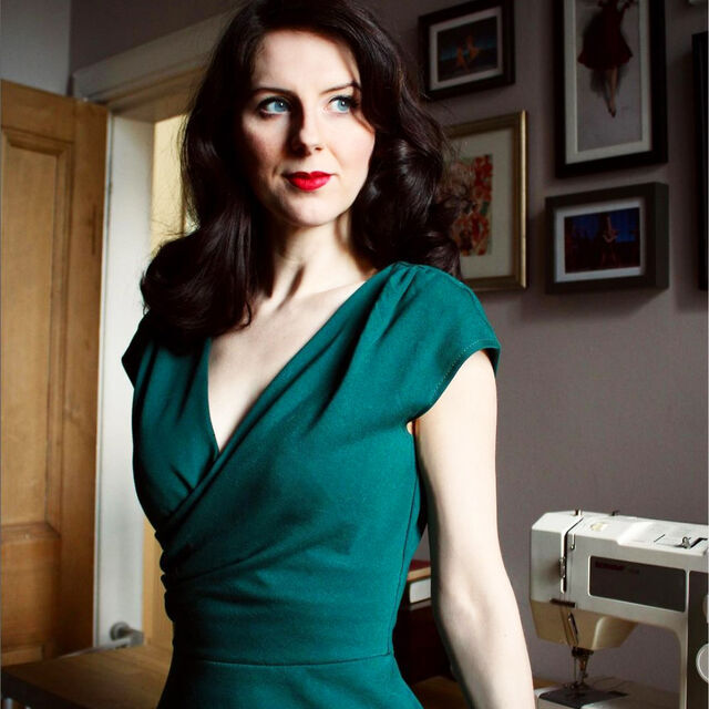 Customer Make by Christine - Luxury Ponte - Emerald - McCalls M6713 Dress - March 2023