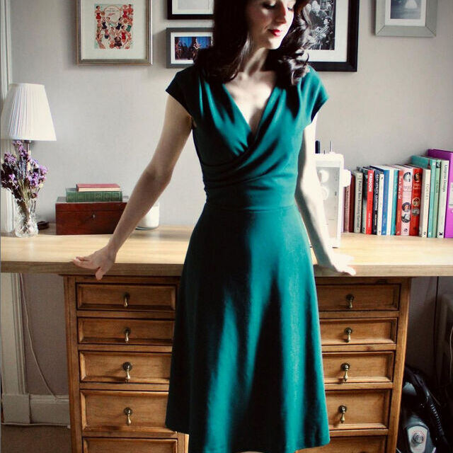 Customer Make by Christine - Luxury Ponte - Emerald - McCalls M6713 Dress - March 2023