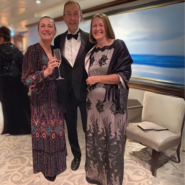 Customer Make by Julie - To Party or Not To Party - Net Border Dress lined with Satin - December 2023