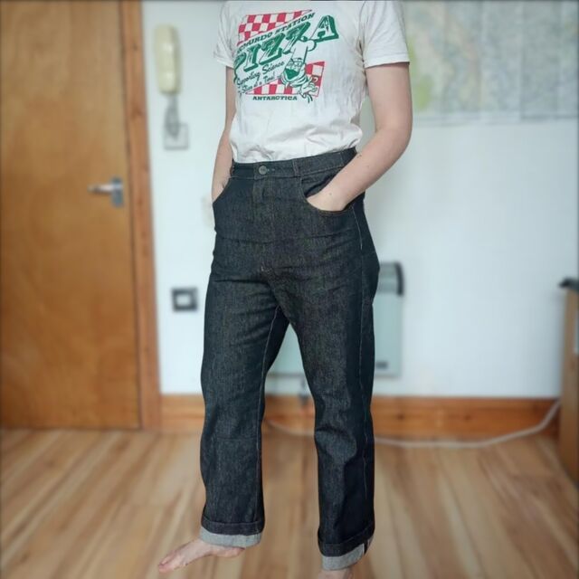 Customer Make by Lisa - 13.5 Oz Black Selvedge Denim - Anna Allen Helene Jeans - December 2023