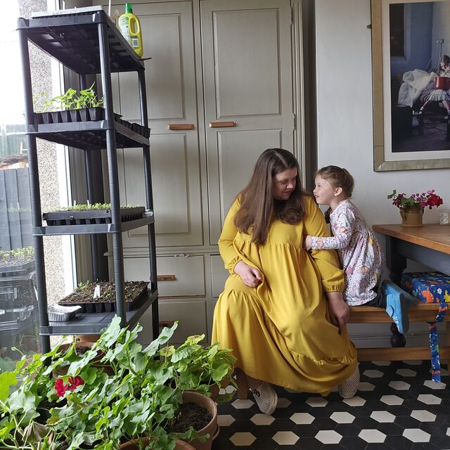 Customer Make by Dulcie - Viscose Plain - Ochre - Tilly and The Buttons Lyra Dress - April 2023