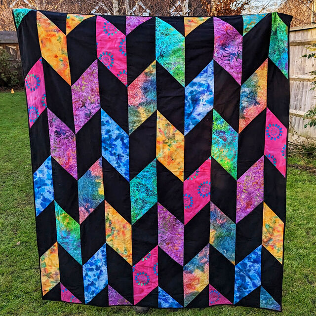 Customer Make by Kristen - Batik Fabric Quilt - March 2023