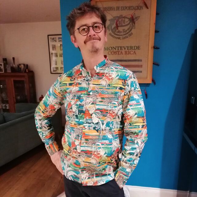 Customer Make by Nicola - Cotton Lawn - Honolulu Blue - Wardrobe By Me Jensen Shirt - April 2023