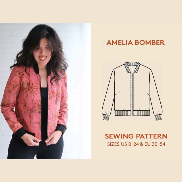 Wardrobe By Me - Amelia Bomber Jacket Pattern