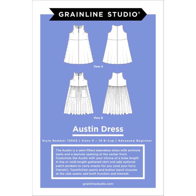 Grainline Studio - Austin Dress Pattern (US 0-18)