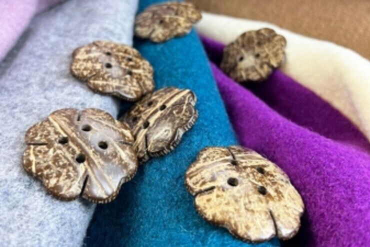 Boiled Wool Free Coconut Buttons T&C's