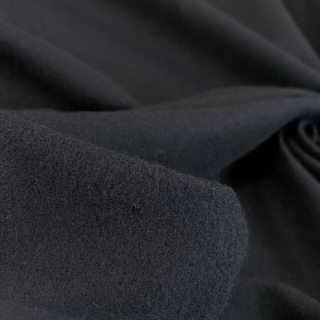 Remnant - Winceyette Plain - Black (2m)