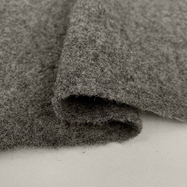 Remnant - Pure Luxury - Boiled Wool - Metal Grey (0.6m)