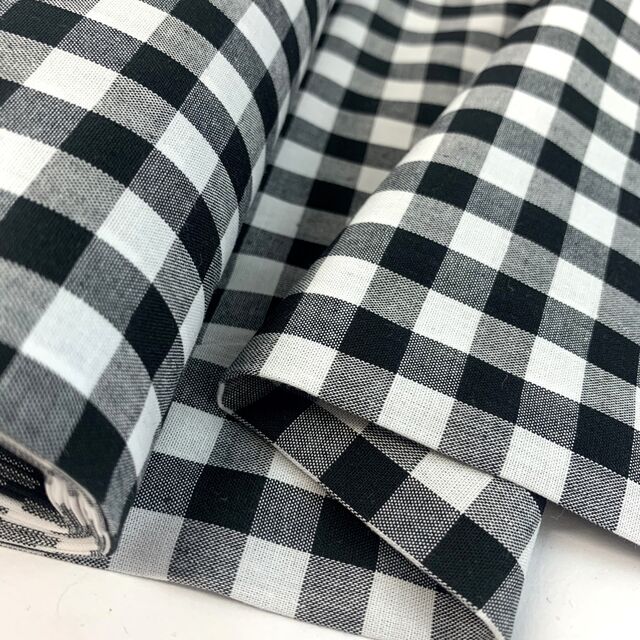 Gingham Chambray - Black