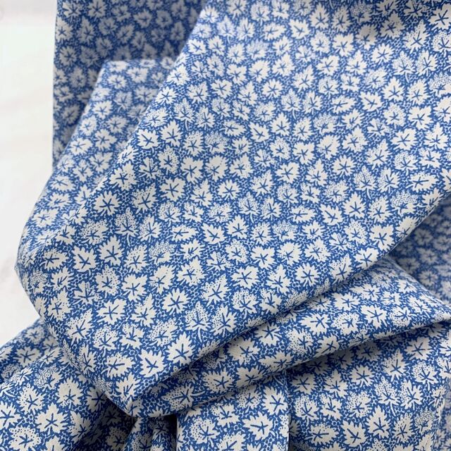 Pima Cotton Lawn - Sky Leaf