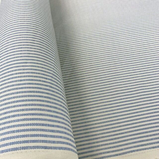 Cotton Canvas - Ticking - Blue