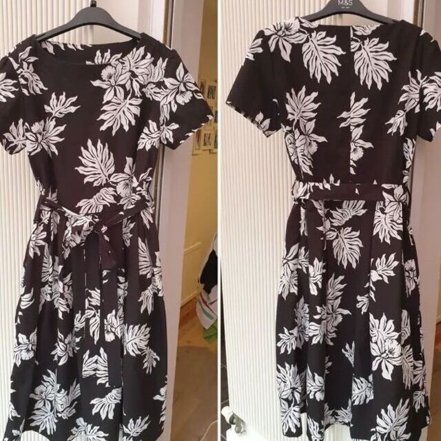 Dress made by Lizski handmade using cotton  Boss fabrics