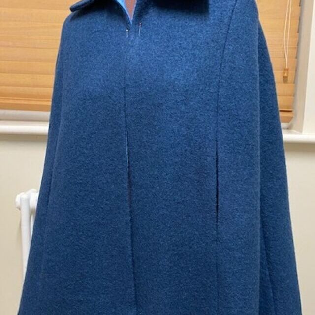 Cape coat- using pure luxury boiled wool fabric